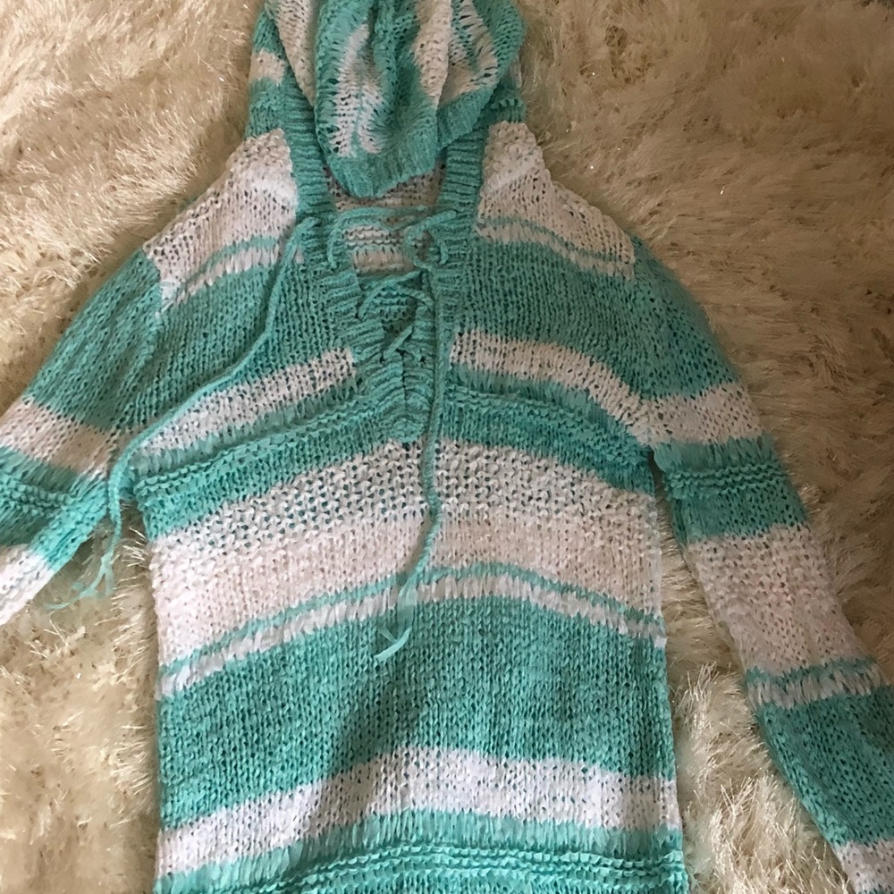 Victoria secret beach cover up knit sweater